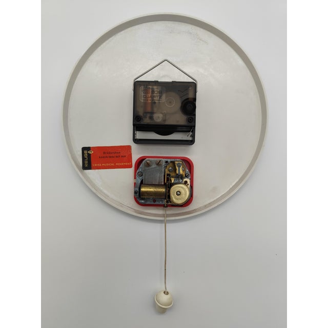 KB Electric Wall Clock with Reuge Swiss Music Box, 1960s For Sale - Image 3 of 9