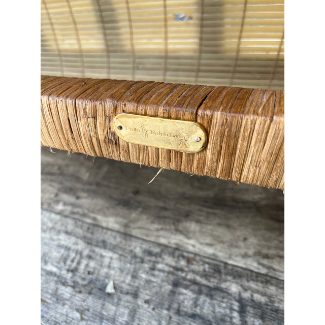 Polo Ralph Lauren Boho Coastal Style Wicker King Size Bed Headboard. Circa 1990s For Sale - Image 10 of 18