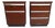 Mid-Century Mahogany Filing Cabinets, 1950s, Set of 2 For Sale