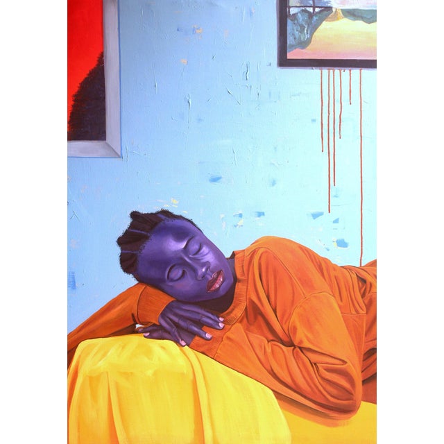Ataraxy, Acrylic Painting on Canvas, Unique Contemporary Wall Art by Barnabas Macaulay, 2023 For Sale
