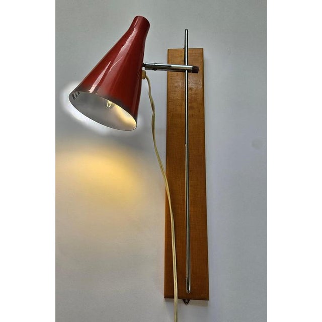 Mid-Century Wall Lamp in style of Stilnovo from Lidokov, 1960s For Sale - Image 11 of 16