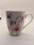 Vintage Asian Inspired Porcelain Orchid Handpainted Coffee Cup For Sale - Image 4 of 4