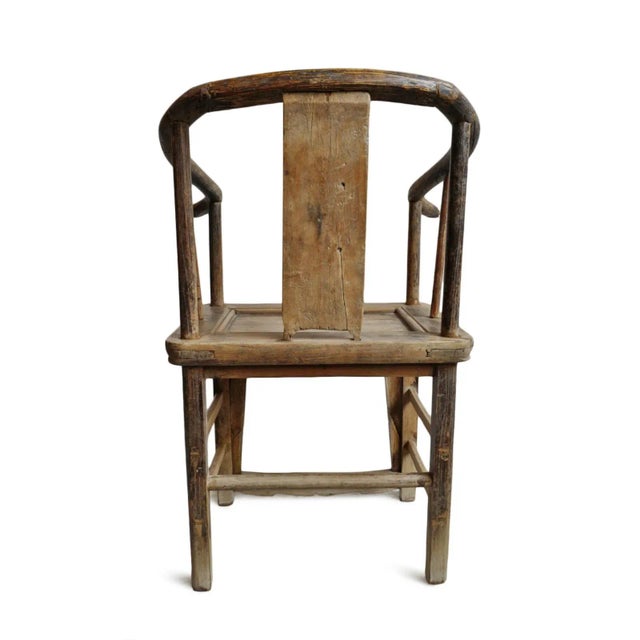 Antique Ming Horseshoe Back Chair For Sale In Los Angeles - Image 6 of 8