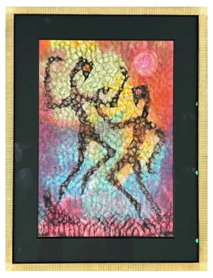 Henri Pfeiffer, Pas de deux, 1931, Watercolor, Framed