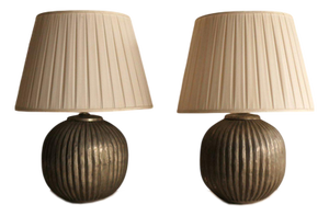 Ribbed Lamps, Set of 2