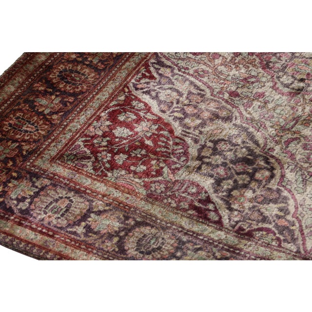 Textile Antique Persian Kashan Rug With Medallion and Floral Patterns, From Rug & Kilim For Sale - Image 7 of 8