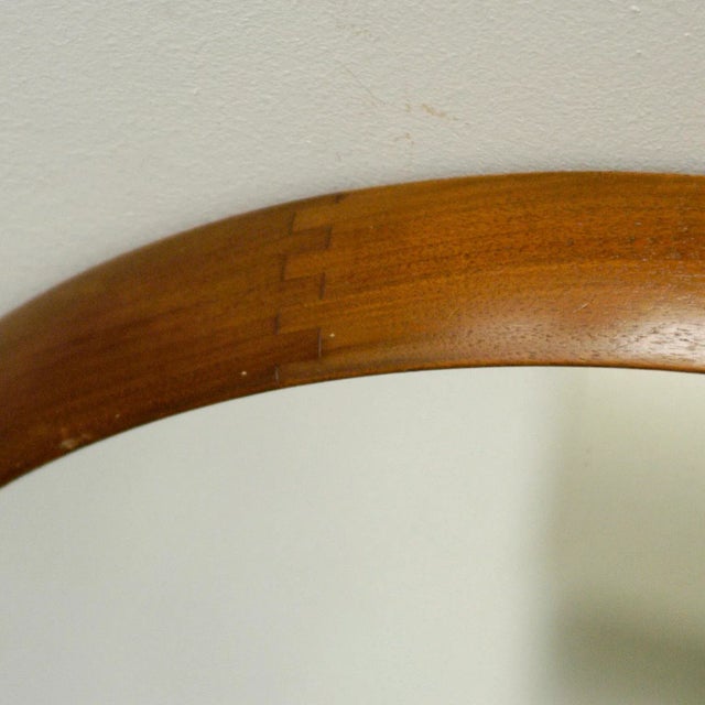 1960s Circular Teak Wall Mirror, 1960s For Sale - Image 5 of 8