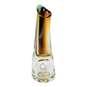 1980s Art Glass Vase or Decorative Object Artist Signed and Dated 1984
