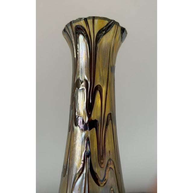 Art Nouveau Glass Vase, 1890s For Sale - Image 13 of 18