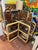 1970's Bielecky Brothers Wrapped Rattan and Glass Waterfall Corner Etagere For Sale - Image 12 of 14