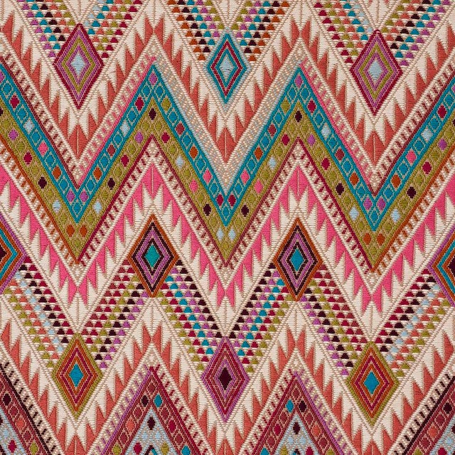 Schumacher X A Rum Fellow Coyolate Hand Woven Brocade Fabric in Nougat For Sale