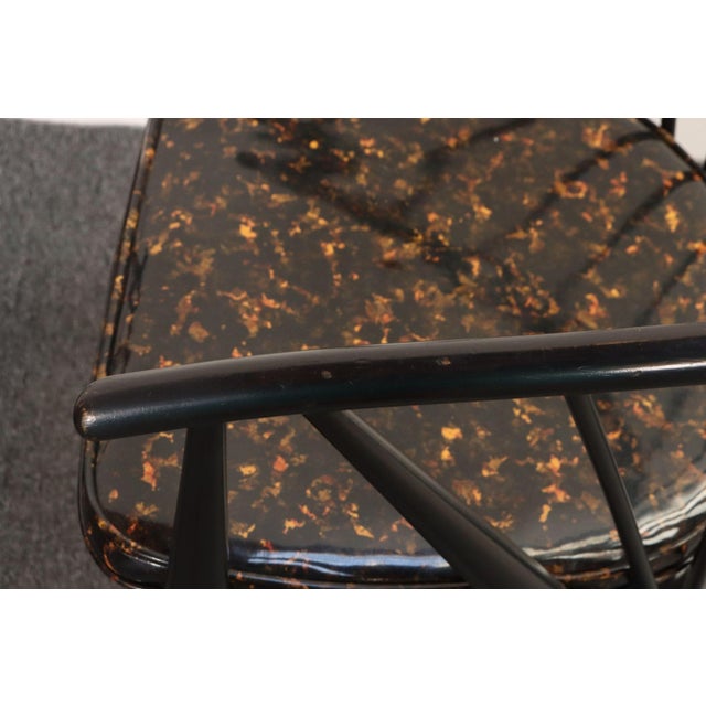 Pair of Swedish Modern Ebonized Beechwood Sunfeather Arm Chairs by Sonna Rosen For Sale - Image 11 of 18