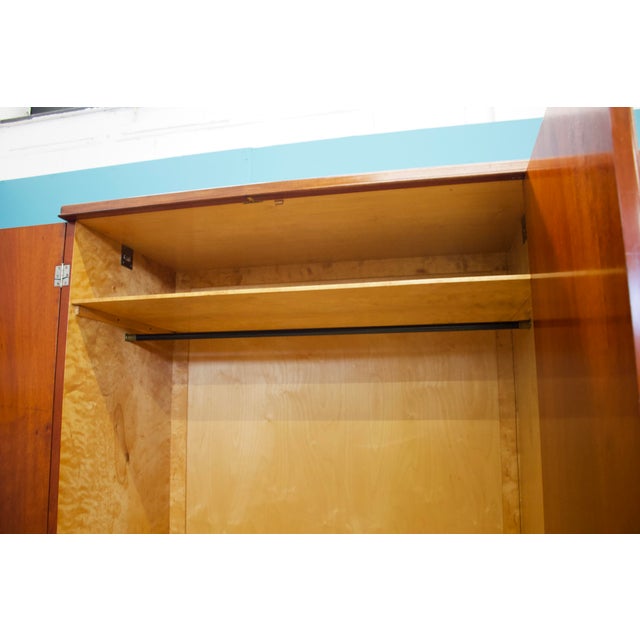 Wood Danish Teak Three-Door Wardrobe, 1960s For Sale - Image 7 of 13
