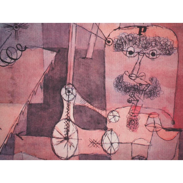 Modern After Paul Klee, Analysis of Various Perversities, 1964, Signed Lithograph and Stencil For Sale - Image 3 of 9