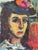 gorgeous original vintage portrait oil painting by Robert Aaron Kramer, 1960. 17” by 14” stretched canvas, richly painted...