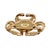 A fun 14K gold brooch in the form of a crab. The eyes are prong set rubies. The body of the crab has a Florentine finish,...