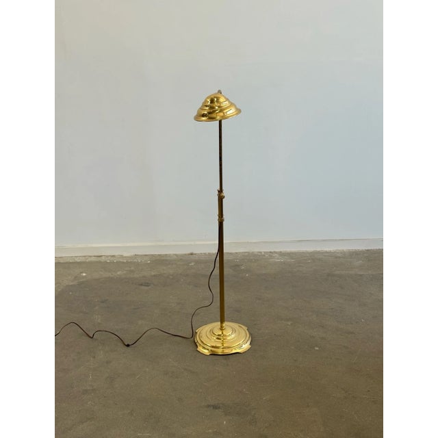 Brass Vintage Shell Pharmacy Lamp For Sale - Image 8 of 18