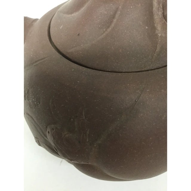 Brown Vintage Chinese Clay Teapot For Sale - Image 8 of 12