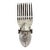 African Bamana Ntomo Marka Mask W/ Aluminum 22.5" H For Sale