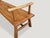 Andrianna Shamaris Midcentury Couture Teak Wood Bench with Arms For Sale - Image 12 of 18