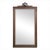 Brown Louis XVI Mirror in Carved Walnut For Sale - Image 8 of 8