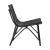 Modern Black Bamboo Scoop Chair For Sale - Image 3 of 6