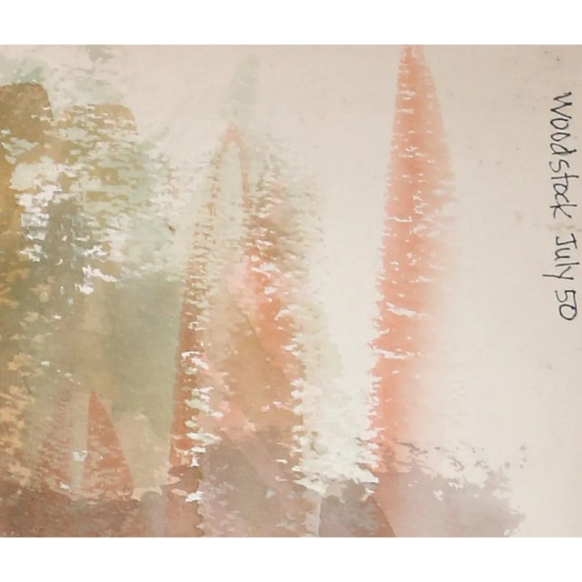 Artist: Eve Nethercott, American (1925 - 2015) Title: Nude Model at Woodstock (P6.7) Year: 1950 Medium: Watercolor on...