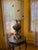 1950's Vintage Carl Falkenstein Hollywood Regency Tall Table Lamp with Jeweled crystal This unique and rare vintage Carl...