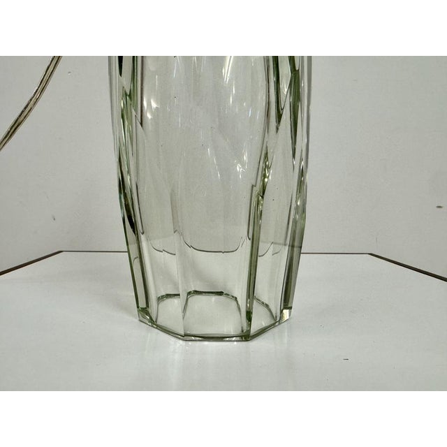 Murano Glass Diamond Table Lamp by Thomas Pheasant for Baker Furniture For Sale - Image 8 of 9