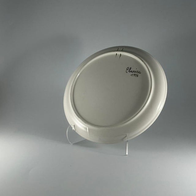 Vintage Hand-Painted Mushroom Plate Set of 9 Italian Ceramic Art, 1970, Set of 9 For Sale - Image 18 of 18