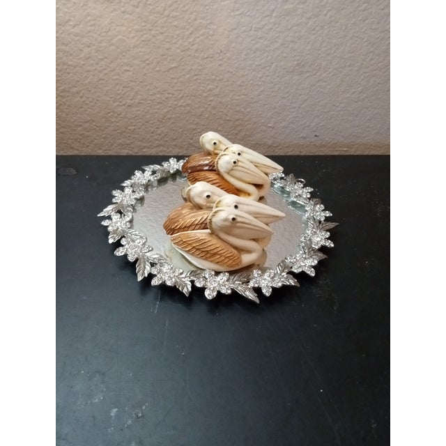 Pair of David Lawrence Harmony Kingdom England "Pell Mell" Pelican Box Figurines For Sale - Image 4 of 6
