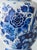 Blue and White Hand-Painted Floral Ginger Jar Table Lamps with Pink Silk Lampshades from Royal Delft, 1971, Set of 2 For Sale - Image 3 of 18