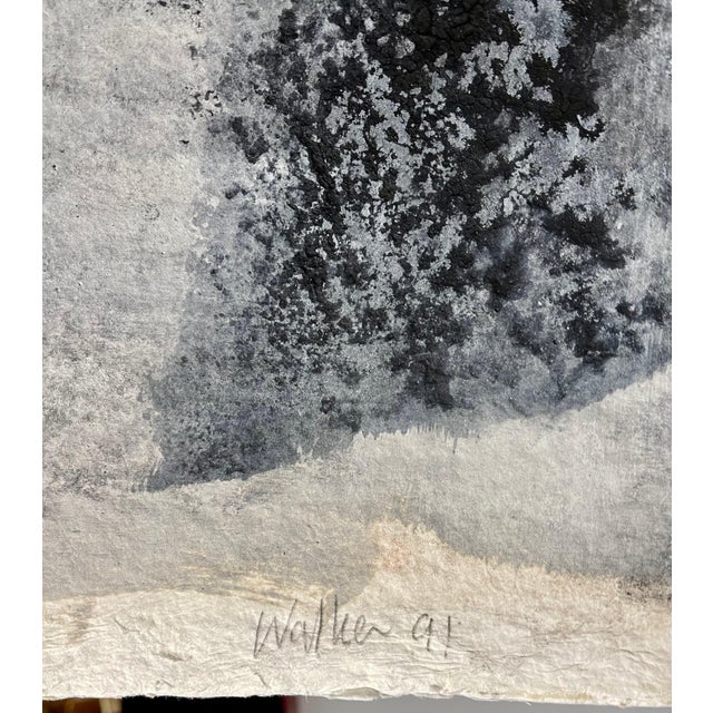 John Walker, Large 3D Cast Paper Abstract Oil Monoprint Unique Monotype Painting John Walker, 1991 For Sale - Image 14 of 18