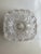 1950s Vintage Cut Glass Shell Edge Square Bowl For Sale - Image 5 of 6