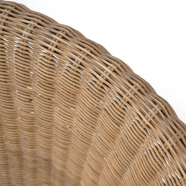 Woven Rattan Armchair, 1950s For Sale - Image 12 of 14
