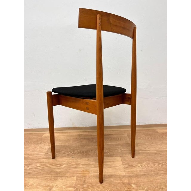 Black Vintage Dining Chairs by Alan Fuchs, 1960s, Set of 6 For Sale - Image 8 of 11