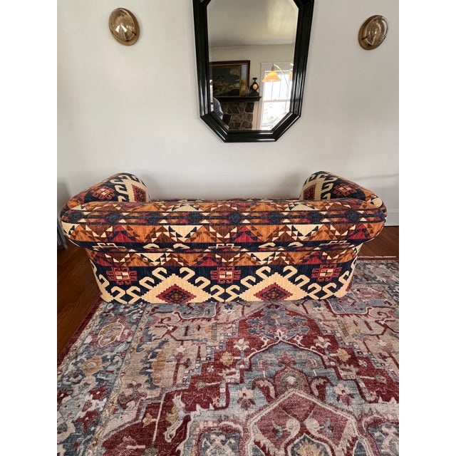 Vintage Southwestern Design Kilim Style Sofa George Smith Ralph Lauren Style For Sale - Image 11 of 11