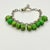 1980s 1980s Vintage Southwestern Navajo Americana Carico Lake Sterling & Green Turquoise Beaded Bracelet - 7" For Sale - Image 5 of 12