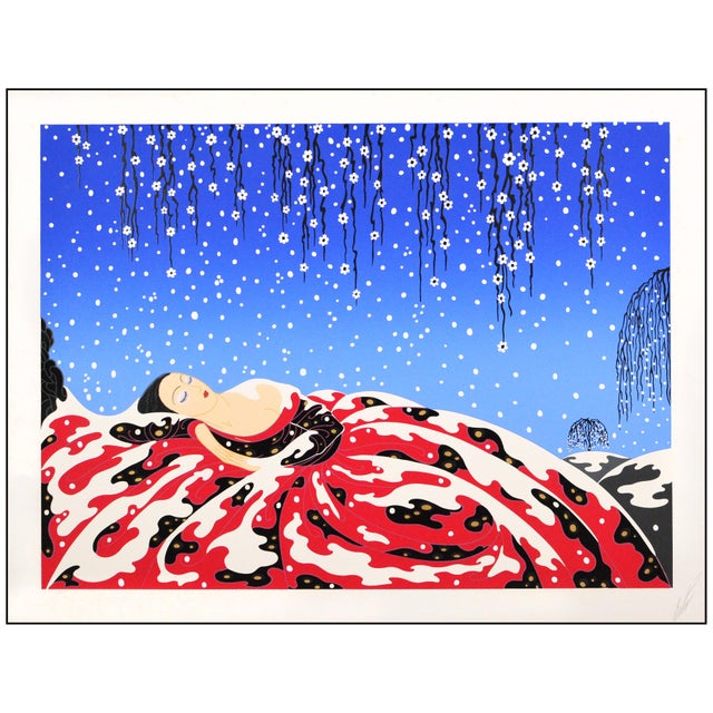 The artwork here, "Sleeping Beauty", is a wonderful depiction of an elegant art deco woman sleeping in the snow, that was...