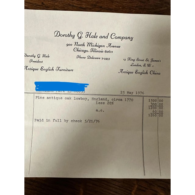 Antique 3-Drawer Oak Lowboy Dressing Table England C. 1770 For Sale - Image 12 of 12