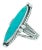 Vintage Southwestern Navajo Sterling Silver and Turquoise Ring For Sale
