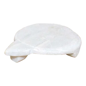 Sparkle White Marble Decorative Plate