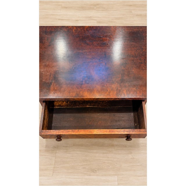 Late 19th Century Late 19th Century Walnut Single Drawer Desk For Sale - Image 5 of 5