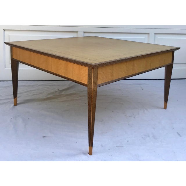 l'Atelier Exotic Wood Inlay Coffee Table Signed by Rob Anderson, 1993 For Sale - Image 13 of 13
