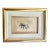 Edmund Blampied Pen Drawing of a Horse Matted & Framed in Gilt Frame For Sale