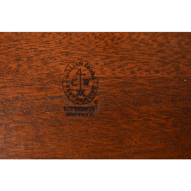 Kittinger Georgian Solid Mahogany Double Pedestal Extension Dining Table, Newly Refinished For Sale - Image 11 of 12