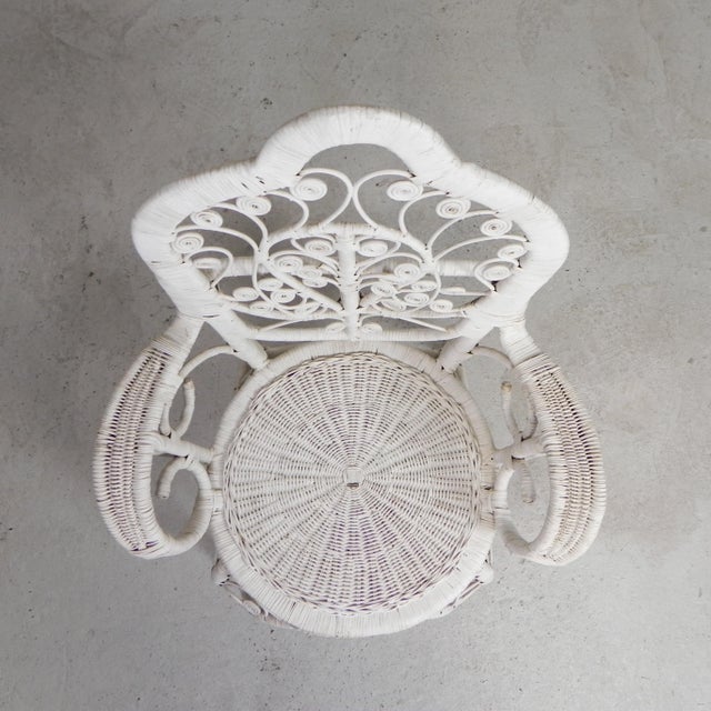 Vintage Bamboo & Rattan Armchair with Armrests, 1950s For Sale - Image 14 of 18