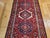 Antique Heriz Karajeh Runner, Hand-Knotted Wool, Geometric Medallion Pattern, Red & Navy, 4x14 For Sale - Image 18 of 18
