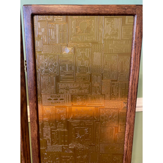 Mid Century Modern Saftiplas Three-Panel Room Divider For Sale - Image 6 of 13