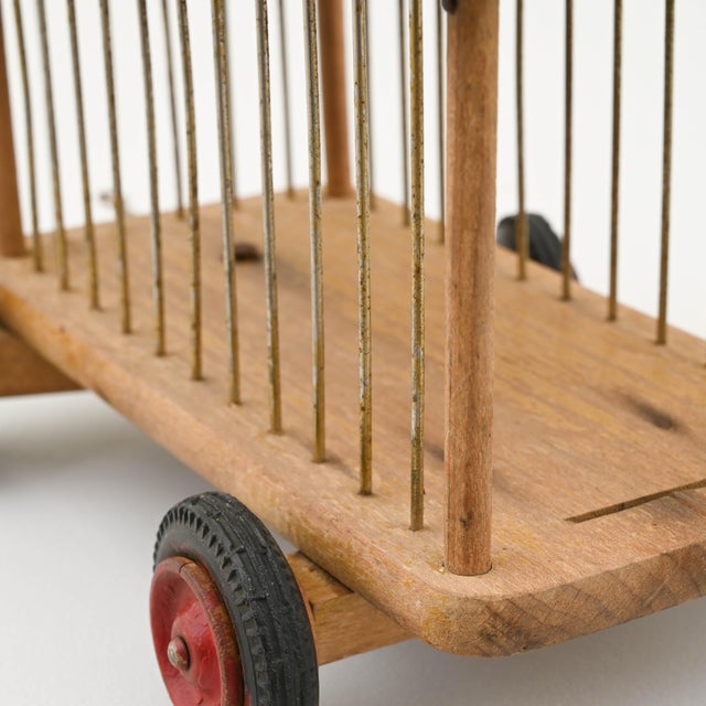 20th Century French Wooden Toy Car For Sale - Image 4 of 18